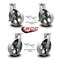 Service Caster 12 Inch Extra Heavy Duty Semi Steel Cast Iron Caster Swivel Locks 2 Brakes, 4PK SCC-KP92S1230-SSR-SLB-BSL-2-BSL-2 - alternate 1